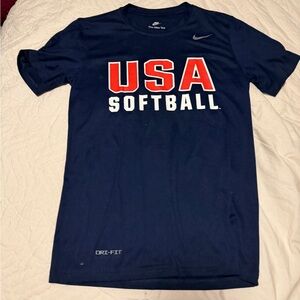 Nike USA Softball Navy T-Shirt